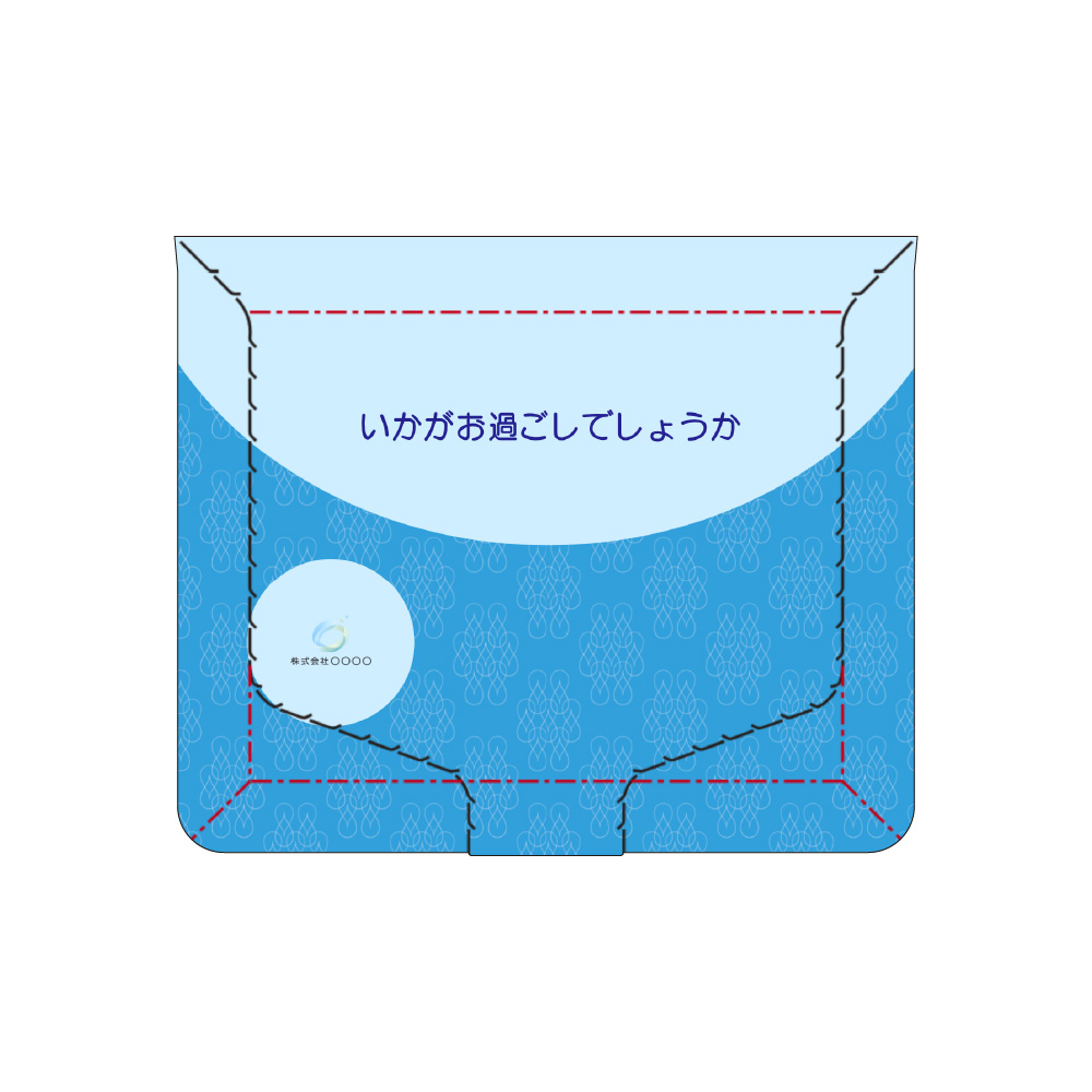 HIRAKU型_しずく柄_青系