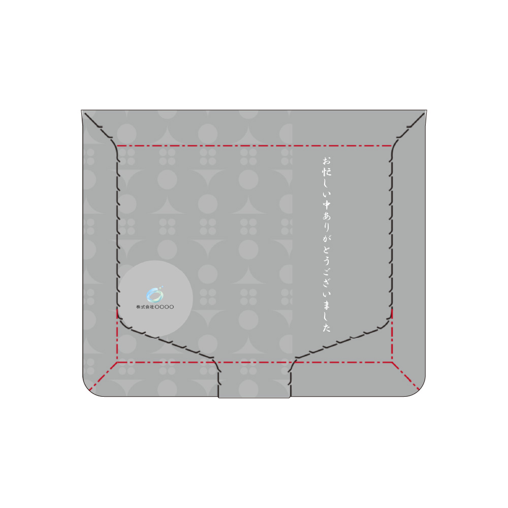 HIRAKU型_幾何学模様_グレー